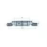 Waterlock Silencieux NLPH Horizontal diam 40mm boite à eau échappement