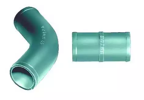 Section de raccordement synthétique droite diamètre 40mm pour tuyau d'échappement