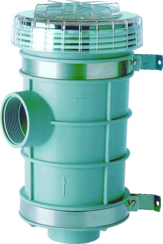 Filtres eau de mer 520 L/min Type 1320 raccordement tuyaux diamètre 38 mm