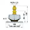 Support moteur K40 pour moteurs marins modernes à 3 cylindres Charge maxi 40 kg 