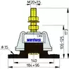 Support moteur LMX140 Entre 70 et 350KW Charge maxi 140 kg