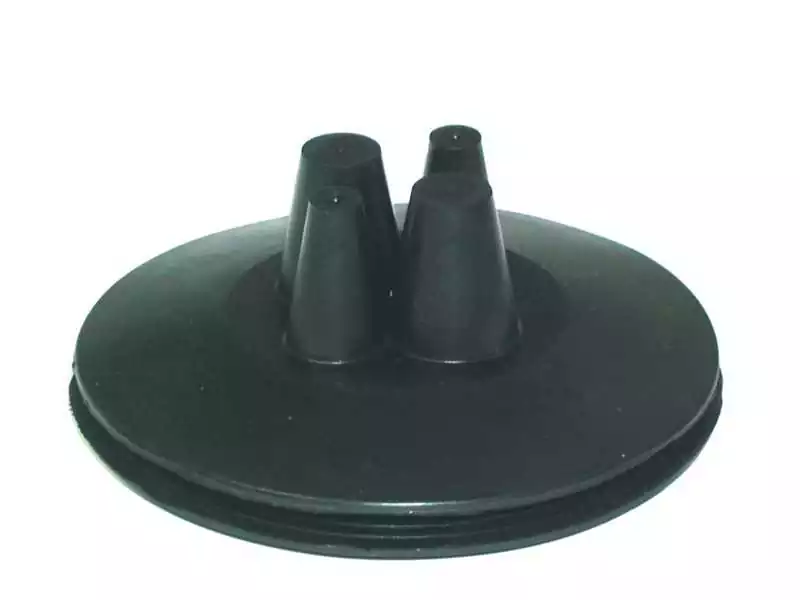 Soufflet passe-câble 4 sorties noir perçage Ø49 mm