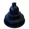 Kit soufflet de passage de câble avec anneau noir perçage diamètre 105 mm