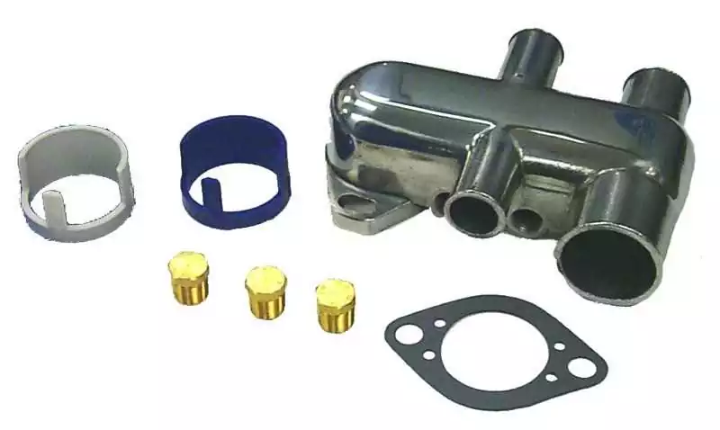 Logement thermostat inox Mercruiser origine Merc 860256A4 861006A 87290A4