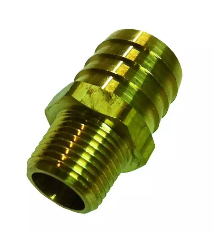 Raccord 1/2 NPT cannelé pour tuyau diamètre 25mm pour collecteurs OMC Volvo V6 et V8