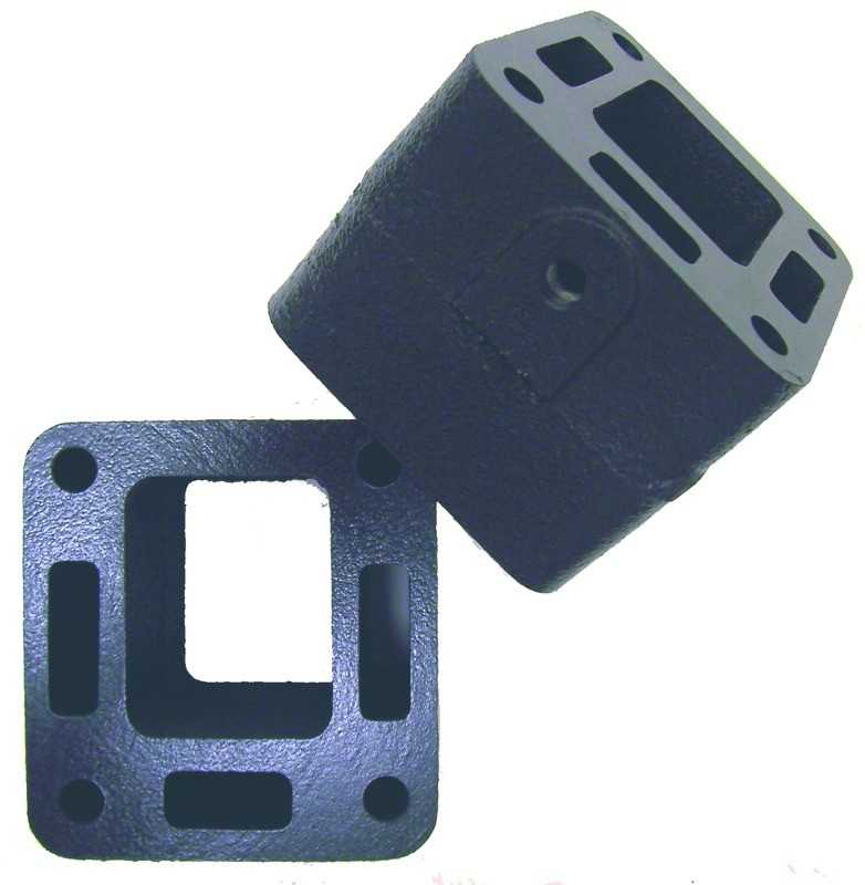 Kit de 2 réhausses LOG 3" pour collecteurs Mercruiser coude arr. GM Ford V8 small block