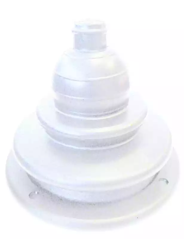 Soufflet passe-câble blanc Ø150 mm perçage Ø105 mm