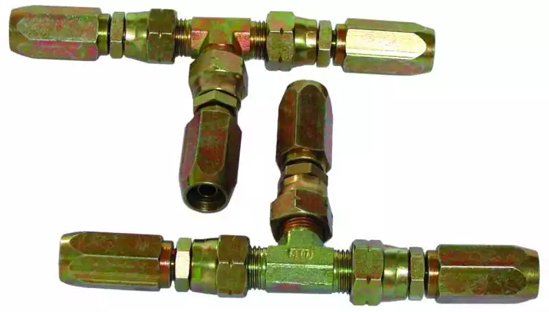 Jeu de tés pour tuyau souple diamètre 8 mm
