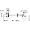 Kit de direction hydraulique LS27 – Montage sur safran – Pompe LS 27 mkg – 3 tours – Pêche & petit voilier