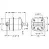 Kit de direction hydraulique hors-bord LS226 – Montage frontal – Jusqu’à 115 CV (180 CV bi-moteur) – Flexibles 8 m