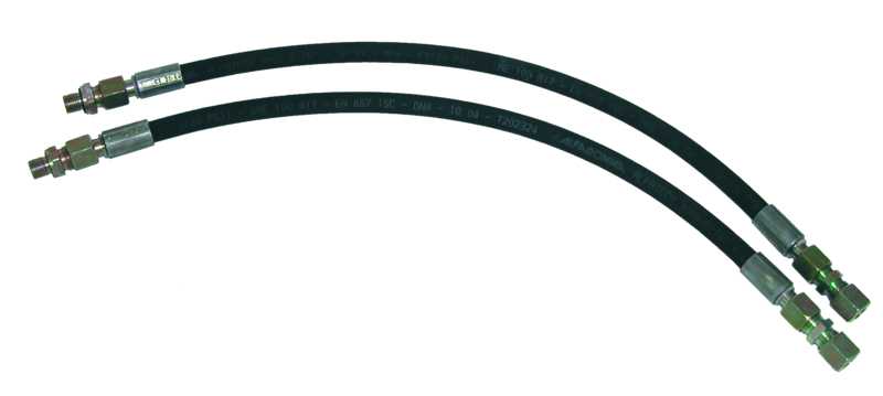 Jeu de flexibles vérin raccords 1/4" pouces pour tuyau rigide diamètre 10 mm
