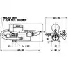 Verin linéaire hydraulique Groupe RV2 BP 12V NEWAVE réversible débit fixe simple tige