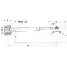 Verin linéaire hydraulique Groupe RV2 BP 12V NEWAVE réversible débit fixe simple tige