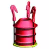 SIilent washer rouge Silencieux de rinçage moteur toutes marques 2 et 4 temps