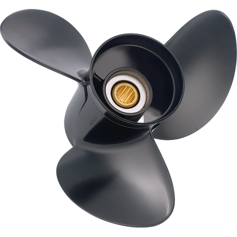 Helice Solas 20 - 35cv 3 pâles diam 10,1X13 rotation R BRP échappement par hélice 14 cannelures