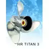 Hélice SOLAS 150 - 300cv 3 pâles 14-1/2X21 R Yamaha échappement par hélice 15 cannelures
