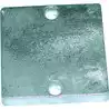 Anode alu plaque 65x65x10