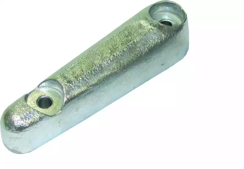 Anode zinc barreau Twin Disc Arneson Longueur 192mm entraxe 132mm