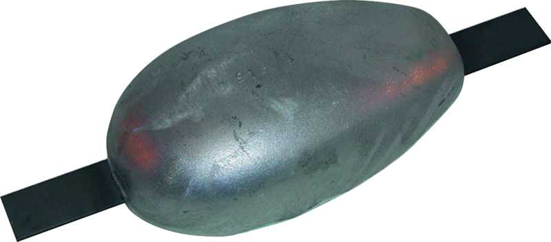 Anode magnésium à souder 110x63x26  300mm  0,45kg
