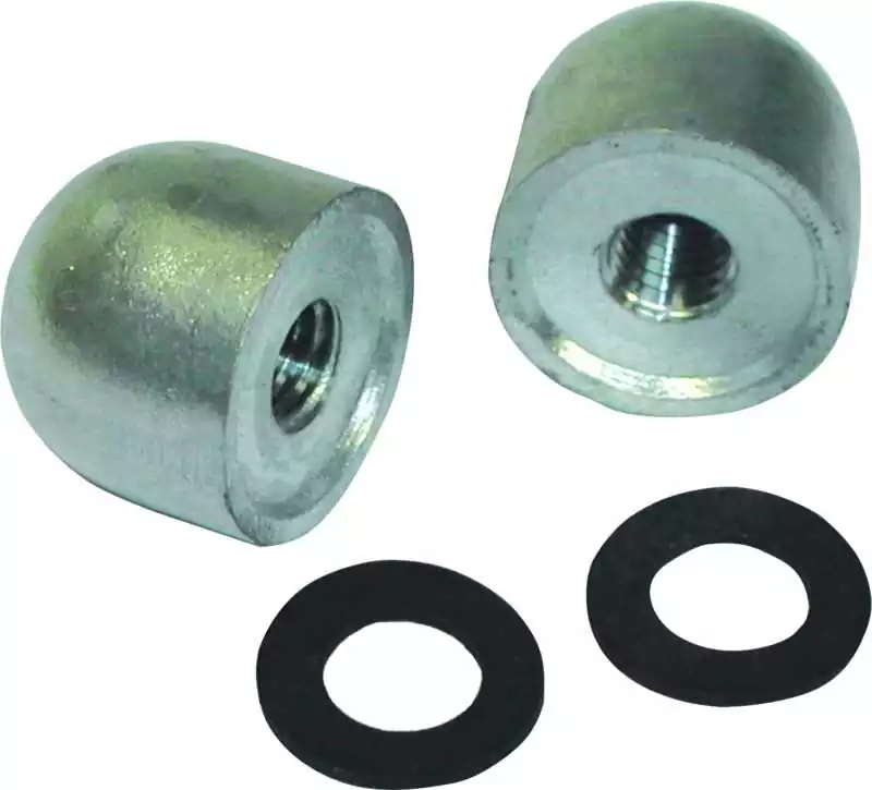 Anode zinc écrou bouclier la paire pour embase Mercury OEM 55989A3 à 55989Q9