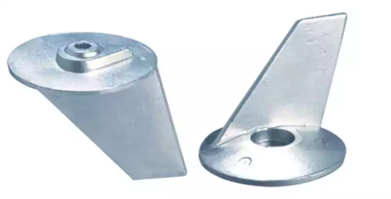 Anode zinc dérive pour Mercury 25-30-40cv et Tohatsu 25-50cv 853762