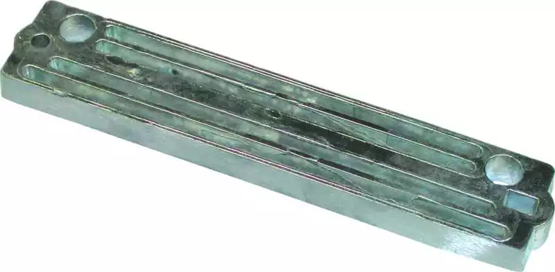 Anode étrier zinc Suzuki DF50 à DF300 – 196 x 40 mm – entraxe 160 mm