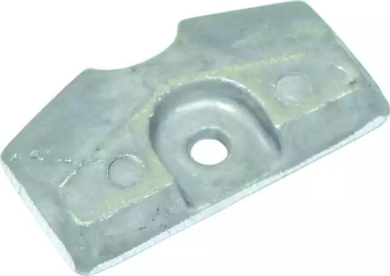 Anode zinc plaque pour Yamaha 2-6cv 1990 et après