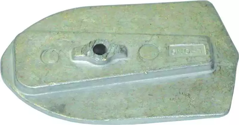 Anode zinc plaque pour Yamaha 6-8cv 6C-6D-8C 1990 et après