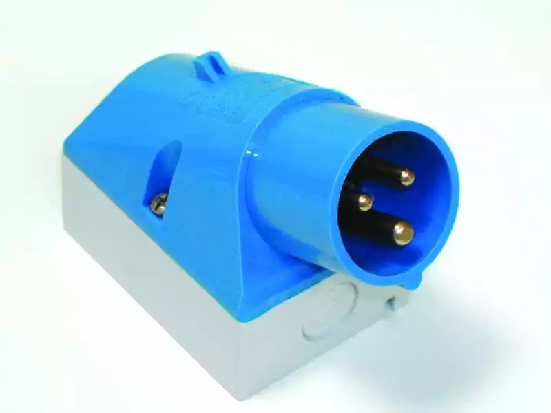 Prise marine Socle de connecteur en saillie 2 phases + terre 16A