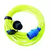 Rallonge MP32 32A 25m 3 x 4.0mm2 fiche mâle type P17 et femelle côté bateau