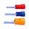100 Cosses fiche ronde Rouge section câble 0,5-1,5mm²