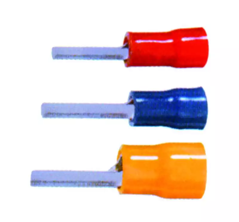100 Cosses fiche ronde Jaunes section câble 4-6mm2