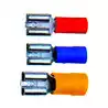 100 clips Fiches femelle bleue 6,3X0.8mm section câble 1,5-2,5mm²