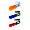 100 Fiches femelle avec dérivation bleue 6,3X0,8mm section câble 1,5-2,5mm²