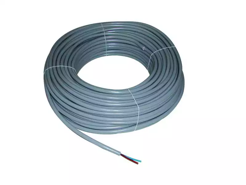 50m Câbles multi-conducteurs souples Gris Section 2 x 1,5mm2 Isolant PVC H05 VV-F