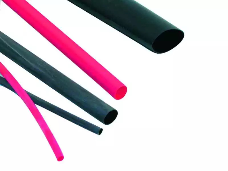 Gaine thermorétractable rouge diamètre avant 12.7mm après 6.4mm