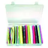 Coffret gaines thermo-rétractables noires et couleurs diamètre rétreint de 2.4 à 25.4mm