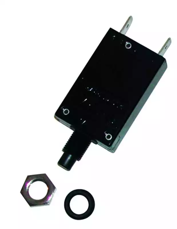 Disjoncteur thermique unipolaire à poussoir 10A Connexions fiches plates