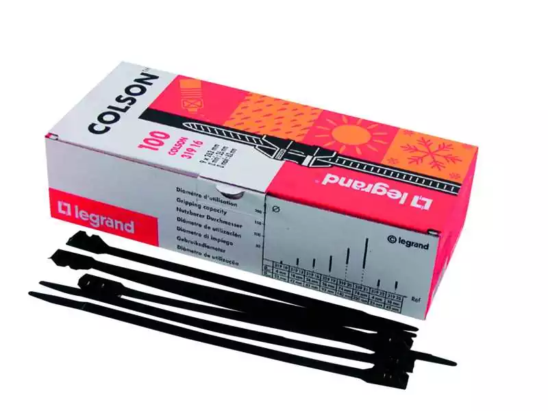 100 Colliers Colson protection UV 9 x 262mm noir