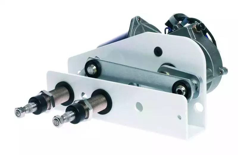 Moteur essuie glace 24V W38 Longueur Axe 90mm Epaisseur max cloison 78mm