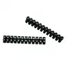 Barette de raccordement 10mm2 12 éléments Dominos noir