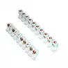 Barrettes de 10 bornes anticisaillantes 2X10mm2 divisibles en plusieurs éléments 