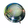 Plafonnier inox 12V 20W diamètre extérieur 140 mm diamètre verre 102 mm