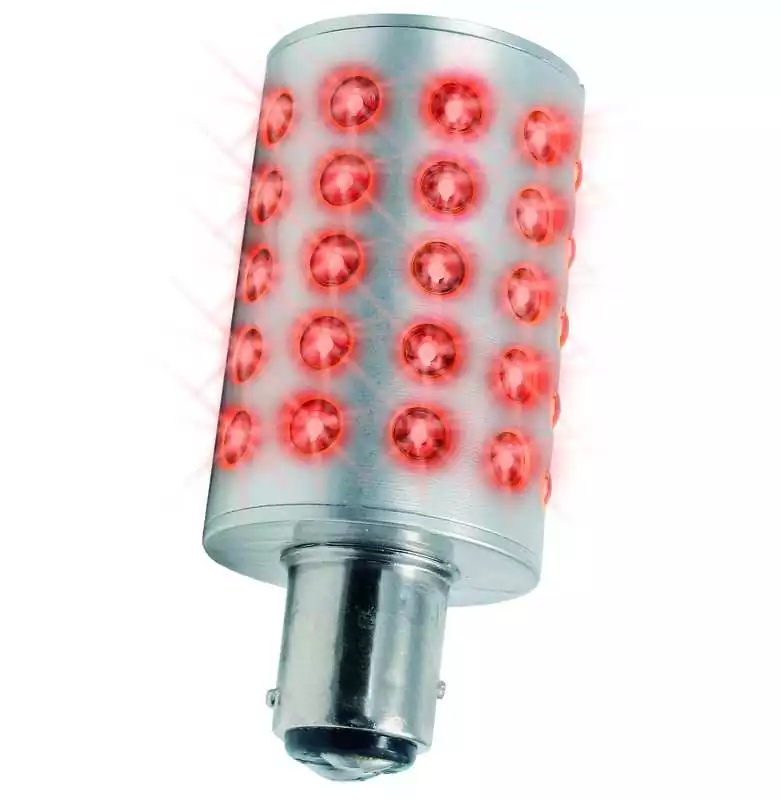 Ampoule 50 LED BAY15D rouge
