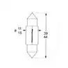 2 navettes 12V 10W Dimensions 11X44mm