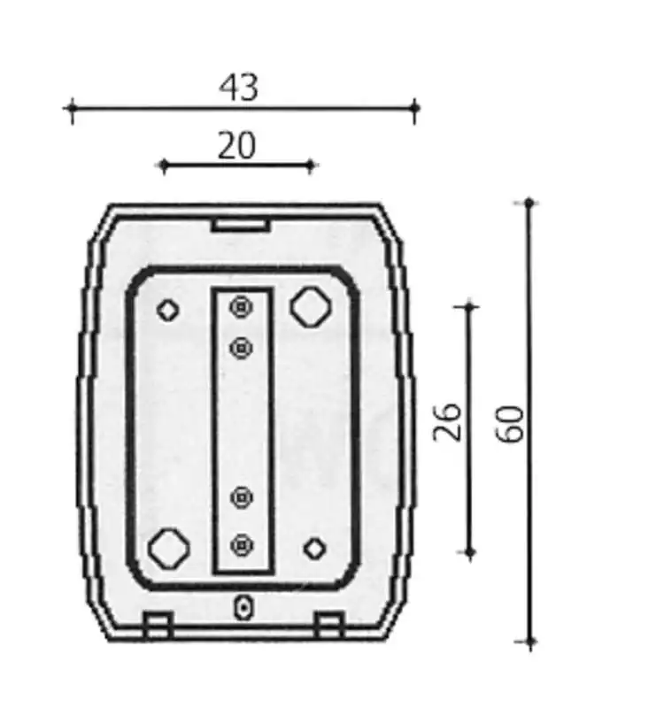 Feux de position mini Feu tribord 112,5 degrés vert Portée 1 NM