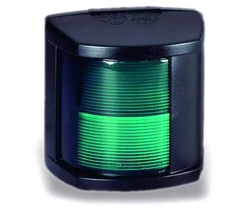 Feu tribord 112,5 degrés Vert Portée 2 NM Boîtier blanc