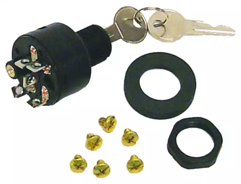 Contacteur à clé 6 plots 3 positions avec starter Johnson Evinrude 393301 18-1802