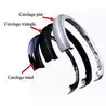 Cerclage enjoliveur triangle Chromé diamètre 52mm