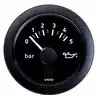 Manomètre d'huile moteur diamètre 52mm 12-24V noir Indicateur 5 bars 80psi